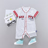 Summer Clothes Thin Combed Cotton Newborn One-piece Baby Short-sleeved Boxer Romper