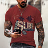 New Men Summer 3Dt Shirt Top Printing Street Short Sleeves