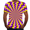 Digital print round neck short sleeve T-shirt