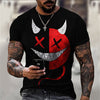 3D Digital Round Neck Short Sleeve T-Shirt