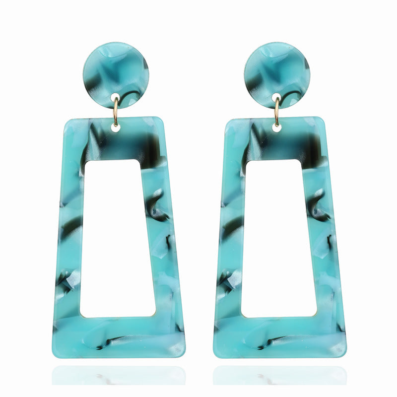 Geometric Acrylic Irregular Earrings Summer Beauty Jewelry