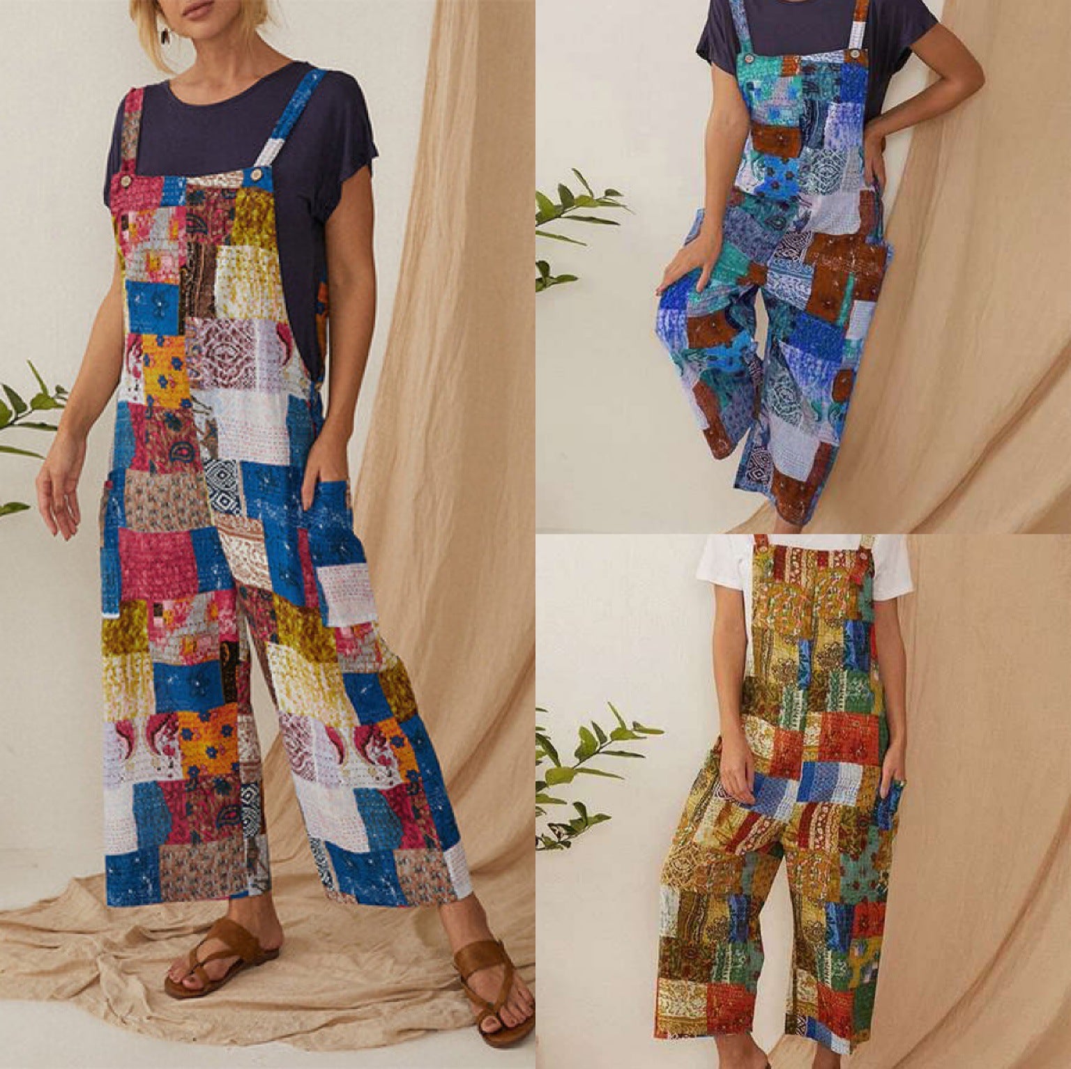 Personalized Check Print Overalls