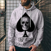 Poker Digital Printed Sweater Street Fashion Loose Sports Hoodie