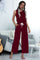 Solid Color Sleeveless Pocket Lace-Up Wide-Leg Jumpsuit