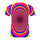 Abstract Twisted Swirl 3D Digital Printing Round Neck Short Sleeve T-Shirt