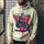 3D Digital Loose Print Hooded Sweatshirt