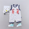 Summer Clothes Thin Combed Cotton Newborn One-piece Baby Short-sleeved Boxer Romper