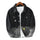 Young Mens Gradient Lapel Denim Jacket