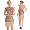 Source Manufacturer Women's New Party Sexy Dress Fashion Large Beaded Sequin Tassel Dress