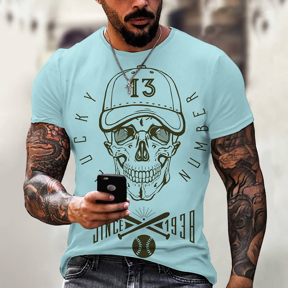 3D Digital Printing Casual Short-Sleeved T-Shirt