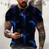 New Men Summer 3Dt Shirt Top Printing Street Short Sleeves