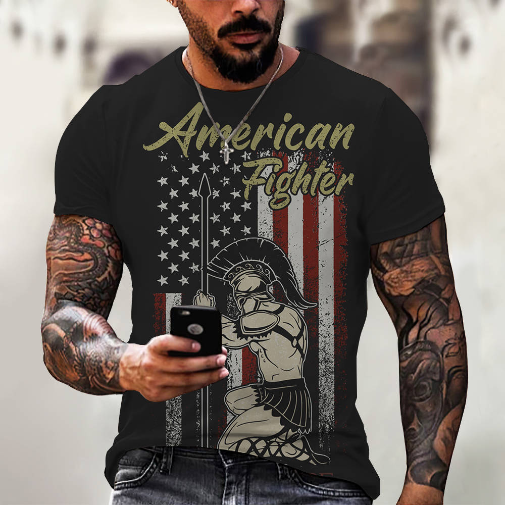 3D Digital Printing Casual Short-Sleeved T-Shirt