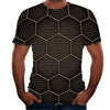 3D digital printing round neck short sleeves