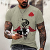 New Men Summer 3Dt Shirt Top Printing Street Short Sleeves